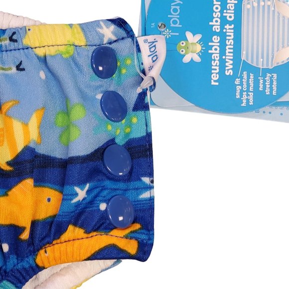 I-Play Hat and Swim Diaper Set 12 Months Blue - Picture 8 of 12